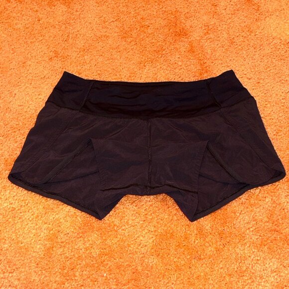 Lululemon Run Times Mid Rise Short II 4" Black Swift Ultra Light Running Shorts - Picture 10 of 10